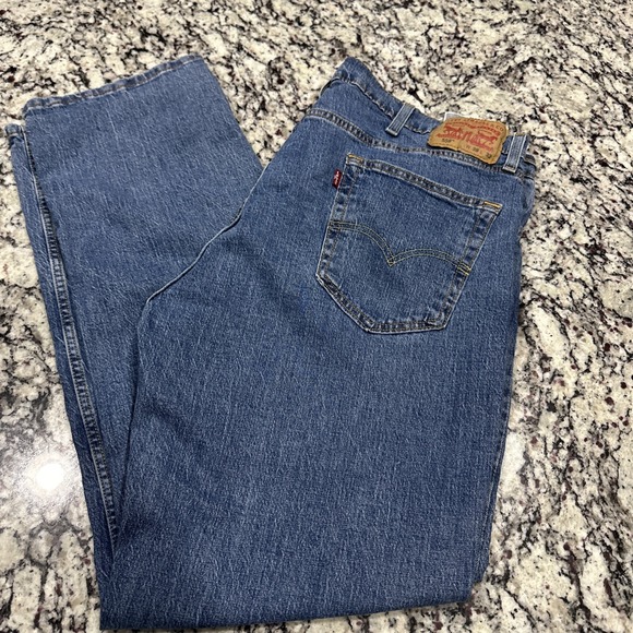 Levis 559 Jeans Mens 38x32 Med Wash Stretch Relaxed‎ Fit Straight Leg Flex - Picture 1 of 12